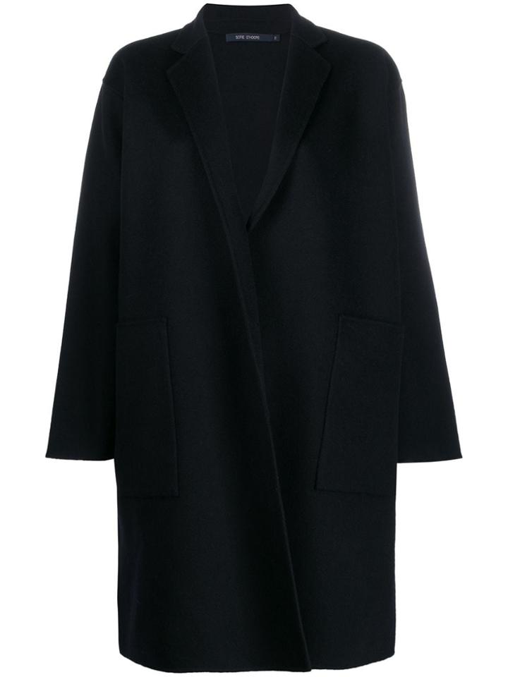 Sofie D'hoore Oversized Open Front Coat - Blue