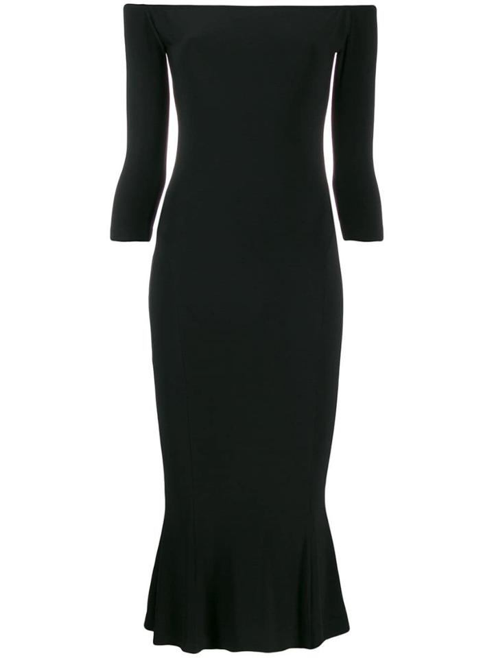Norma Kamali Off-the-shoulder Fishtail Dress - Black