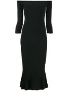 Norma Kamali Off-the-shoulder Fishtail Dress - Black
