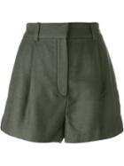 Versace A-line Shorts, Women's, Size: 40, Green, Silk/viscose