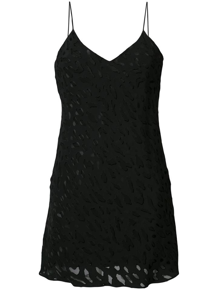 Adaptation Burnout Slip Dress - Black