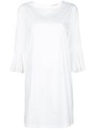 Kristina Ti Frill Cuff Mini Dress - White