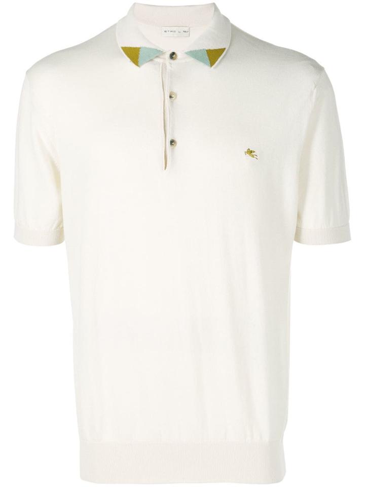 Etro Knitted Polo Shirt - Neutrals