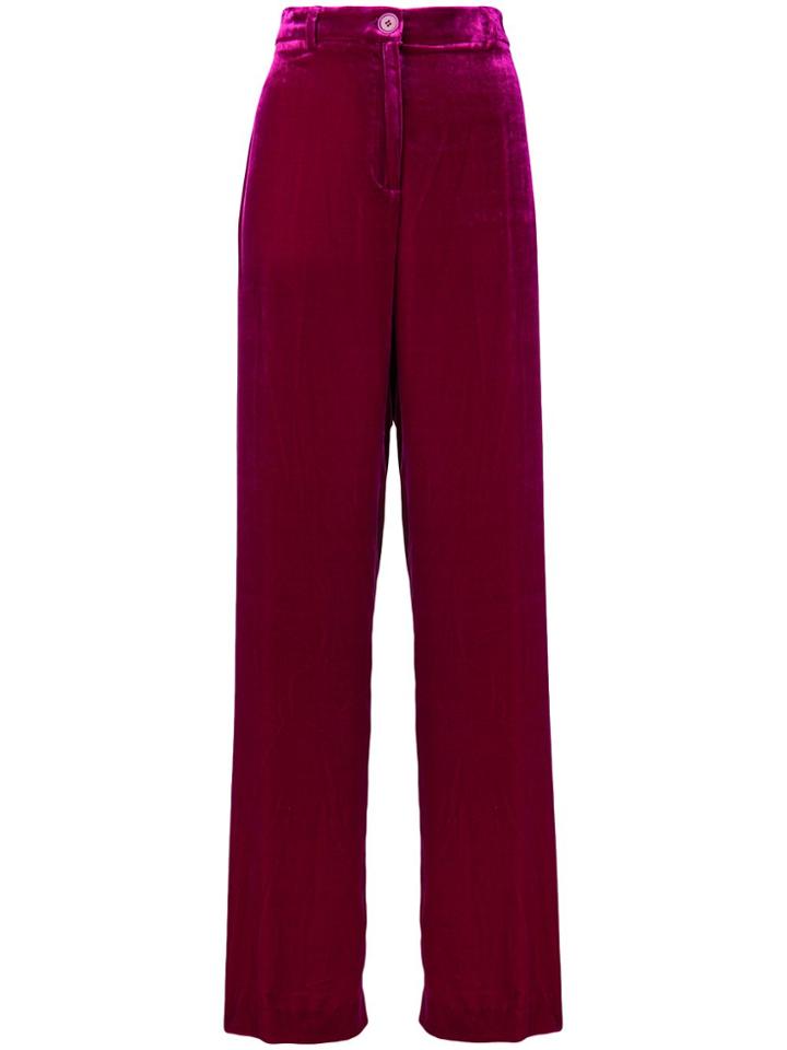 Aspesi Palazzo Trousers - Pink & Purple
