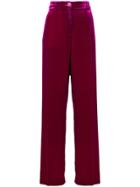 Aspesi Palazzo Trousers - Pink & Purple
