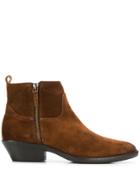 The Seller Panelled Ankle Boots - Brown
