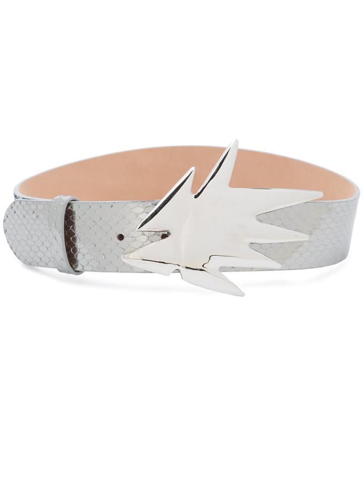 Dilara Findikoglu Shock Buckle Belt - Metallic
