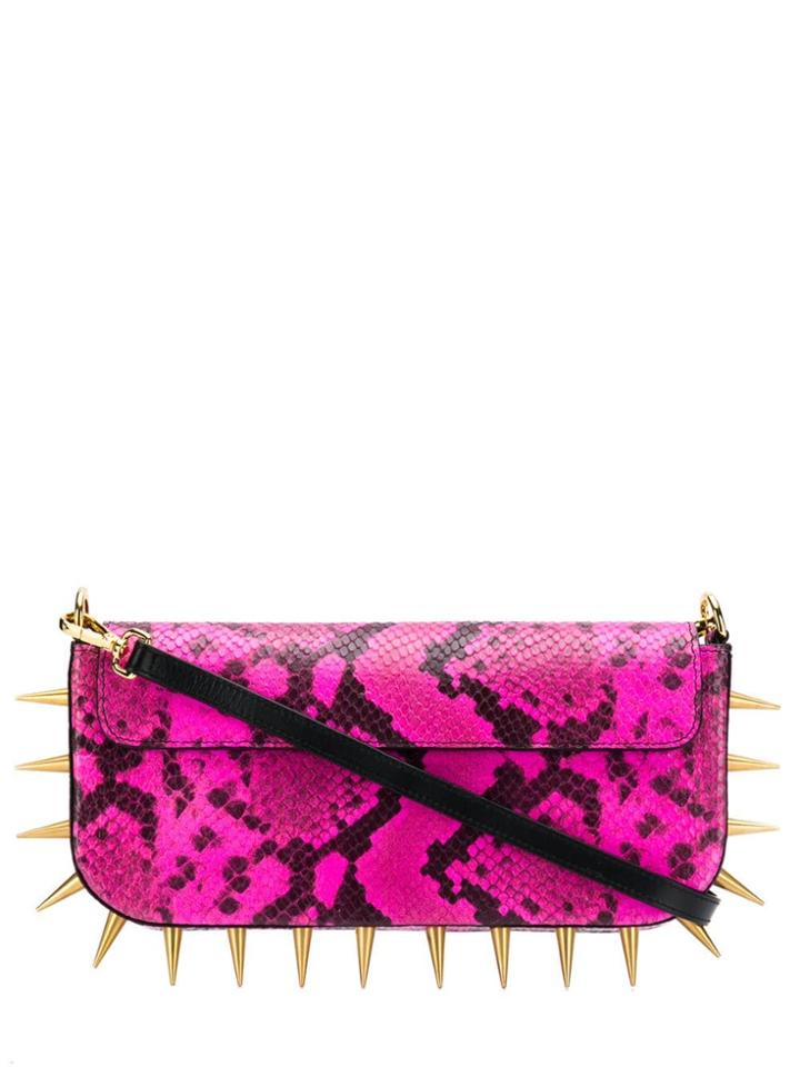 Marques'almeida Spike-embellished Shoulder Bag - Pink