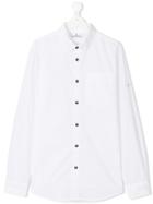 Stone Island Junior Long Sleeve Shirt - White