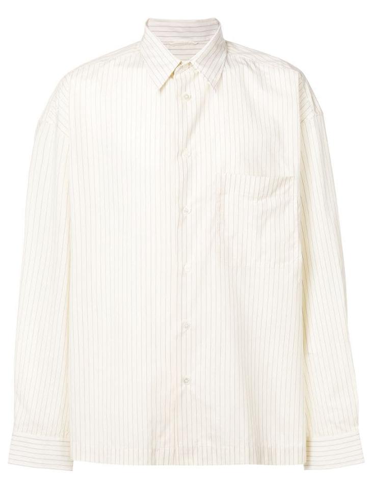 Golden Goose Pinstriped Shirt - Neutrals