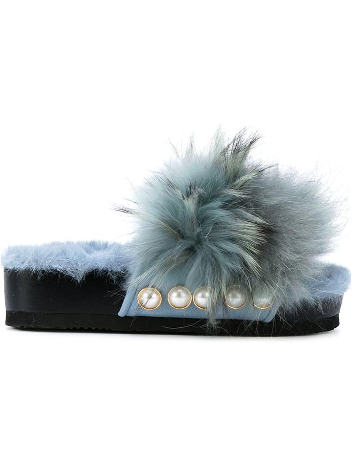 Suecomma Bonnie Slide Sandals - Blue