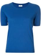 Ballsey Knitted Scoop Neck Top - Blue