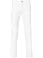 Entre Amis Slim Fit Trousers - White
