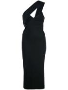 Cushnie Asymmetric Midi Dress - Black