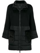 N.peal Mink Fur Puffer Jacket - Black