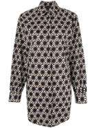 Anteprima Geometric Print Shirt - Black