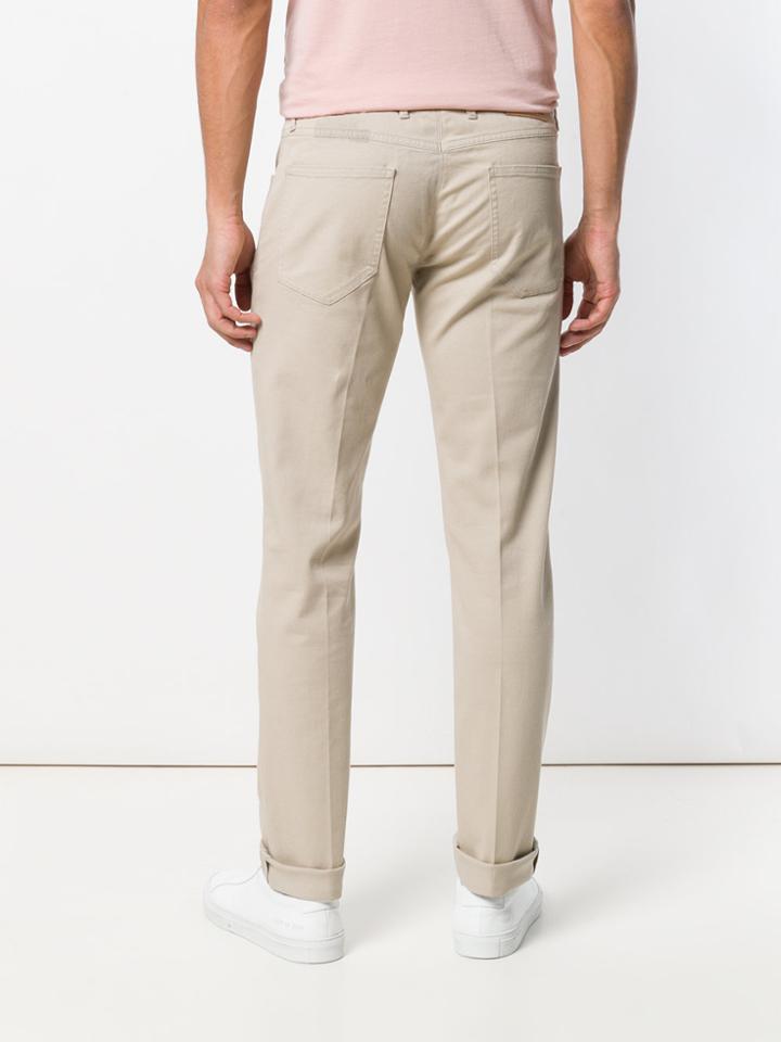 Pt05 Straight Fit Trousers - Nude & Neutrals