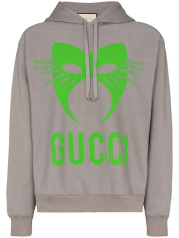 Gucci Gg Logo Mask Hd Swt Gry - Grey