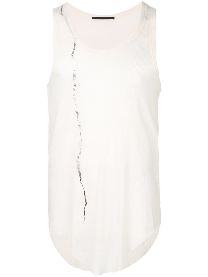 Haider Ackermann Stripe Detail Tank Top - White