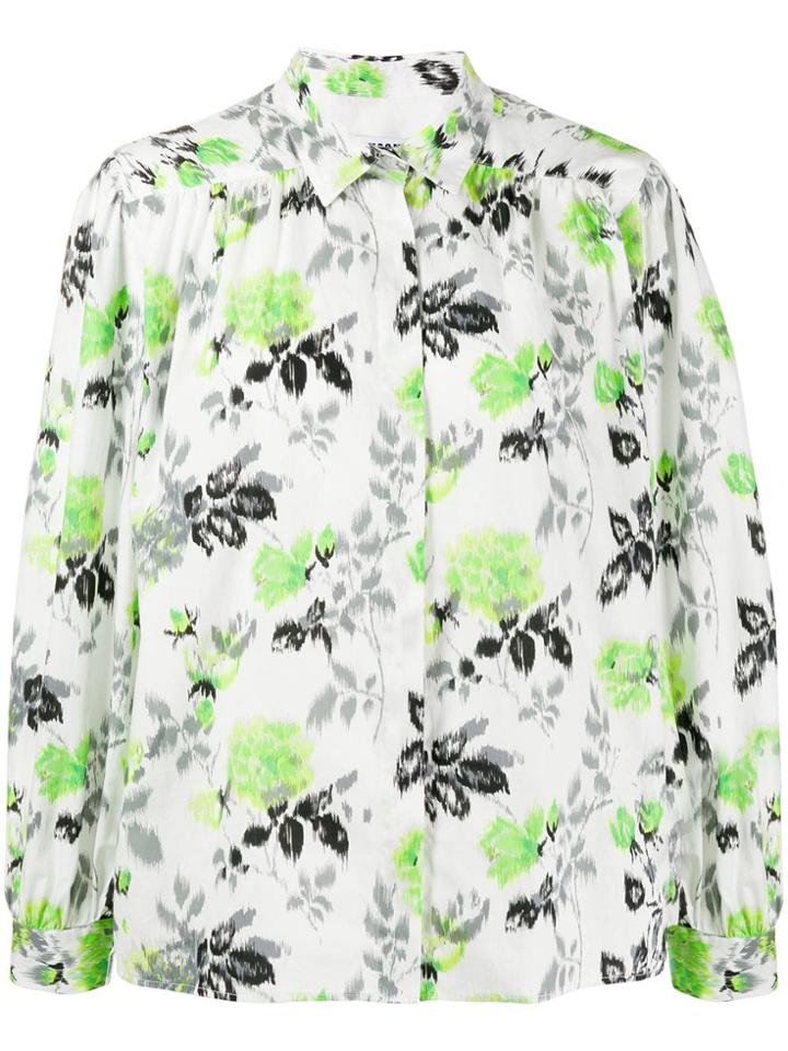 Msgm Printed Boxy Shirt - Green