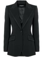 Dolce & Gabbana Peaked Lapel Blazer - Black