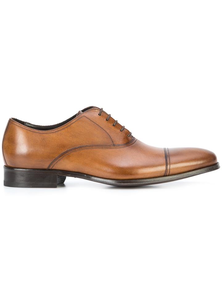 To Boot New York Aidan Alameda Cap Toe Shoes - Brown