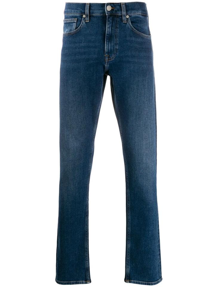 Calvin Klein Straight Leg Denim Jeans - Blue