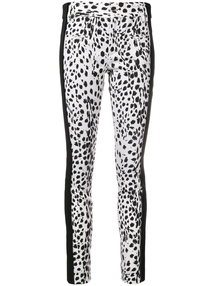 Haider Ackermann Contrast Panel Leather Trousers - White
