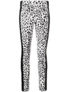 Haider Ackermann Contrast Panel Leather Trousers - White