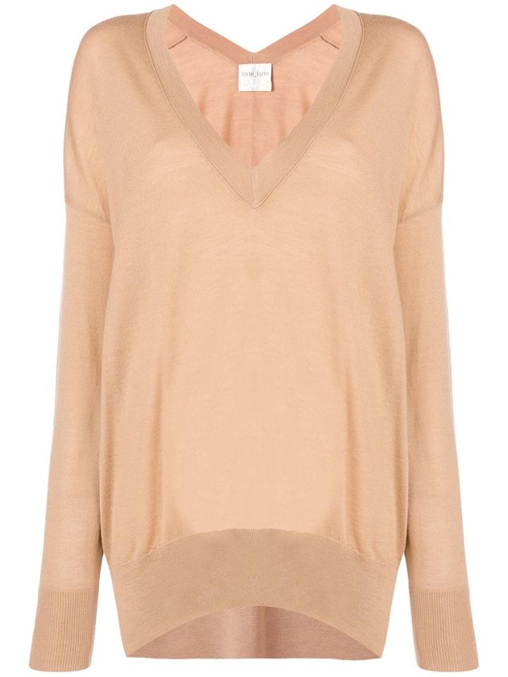 Forte Forte V-neck Jumper - Neutrals