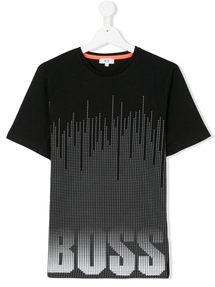 Boss Kids Teen Printed T-shirt - Black