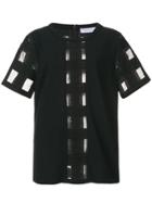 Kimora Lee Simmons The Window Plaid Top - Black