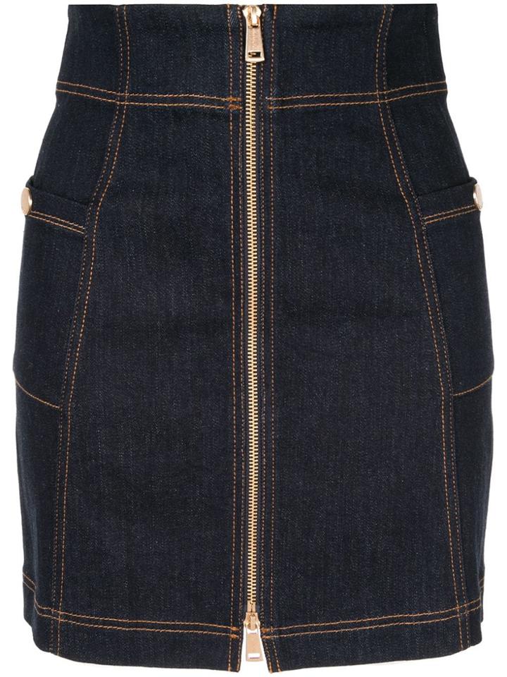 Alice Mccall Bloomsbury Zip Skirt - Blue