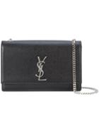 Saint Laurent - Medium Kate Monogram Shoulder Bag - Women - Leather - One Size, Black, Leather