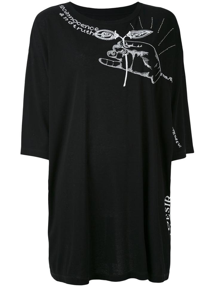 Maison Margiela - Embroidered Top - Women - Cotton/polyester/ceramic - M, Black, Cotton/polyester/ceramic
