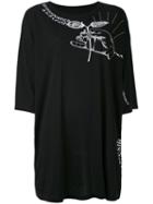 Maison Margiela - Embroidered Top - Women - Cotton/polyester/ceramic - M, Black, Cotton/polyester/ceramic