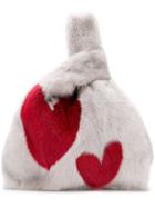 Simonetta Ravizza Fluffy Hearts Tote Bag - Grey
