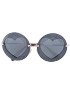 Miu Miu Eyewear Collection Round Sunglasses - Black