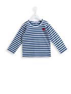 Comme Des Garçons Play Kids Striped T-shirt, Girl's, Size: 6 Yrs, Blue