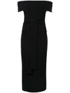 Scanlan Theodore 'milano' Cold Shoulder Dress, Women's, Size: Medium, Black, Viscose