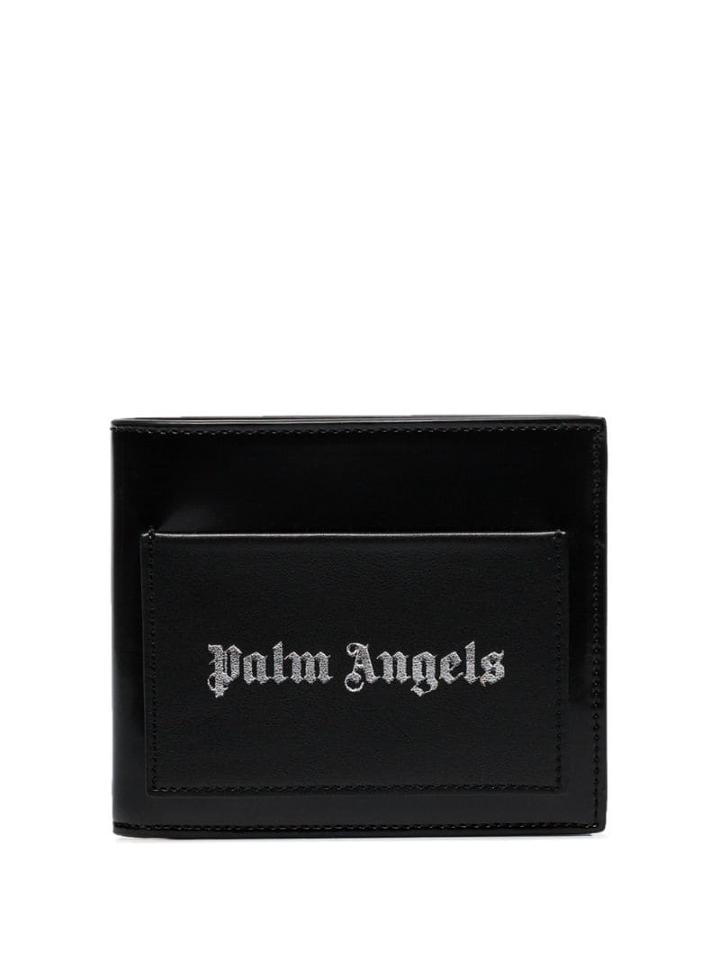 Palm Angels Contrast Logo Bi-fold Wallet - Black
