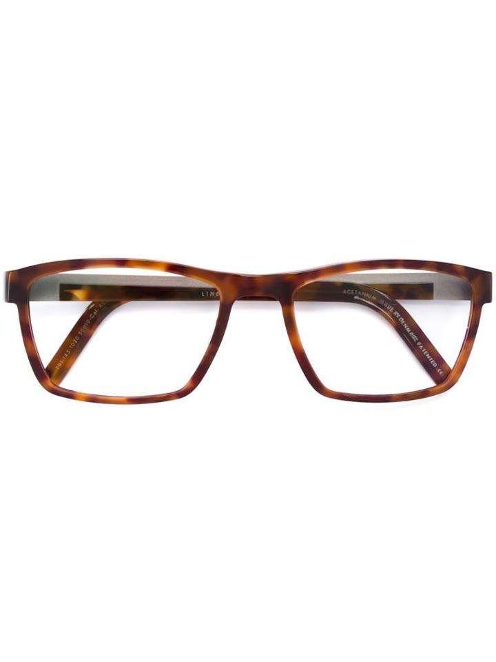 Lindberg 'acetanium' Glasses, Brown, Acetate/titanium