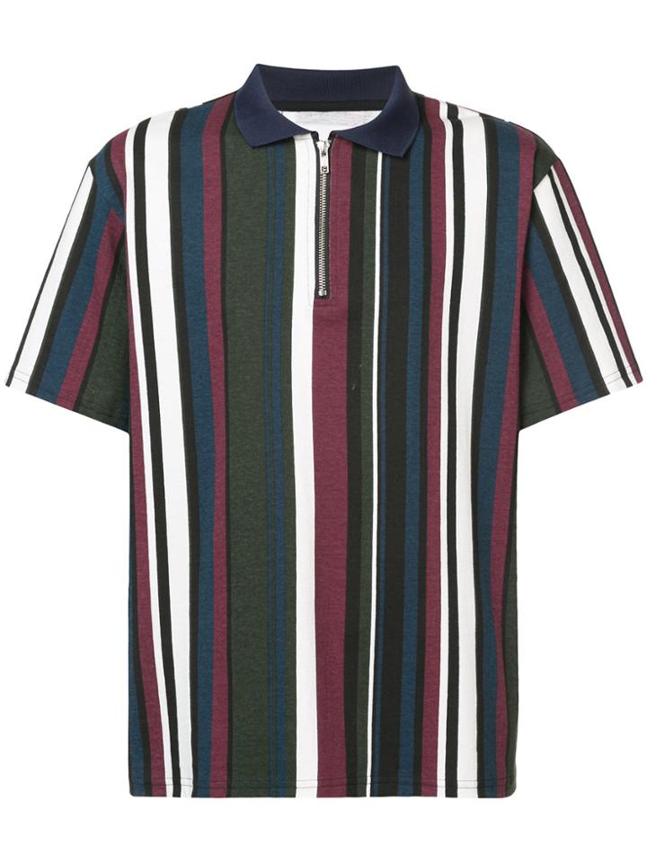Noon Goons Striped Shirt With Zip Fastening - Multicolour