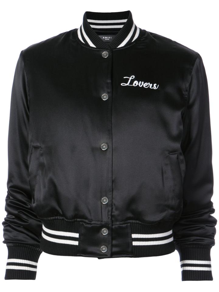 Amiri Lovers Printed Bomber Jacket - Black