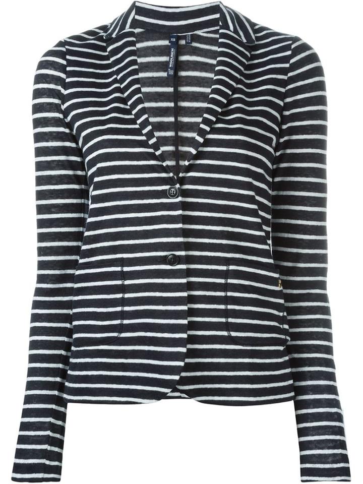 Woolrich Striped Button Down Cardigan