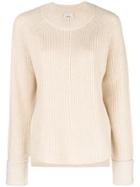 3.1 Phillip Lim Ribbed Crew Neck Pullover - Nude & Neutrals