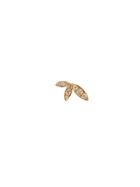 Jagga 18kt Rose Gold Lily Stud Earring - Pink & Purple