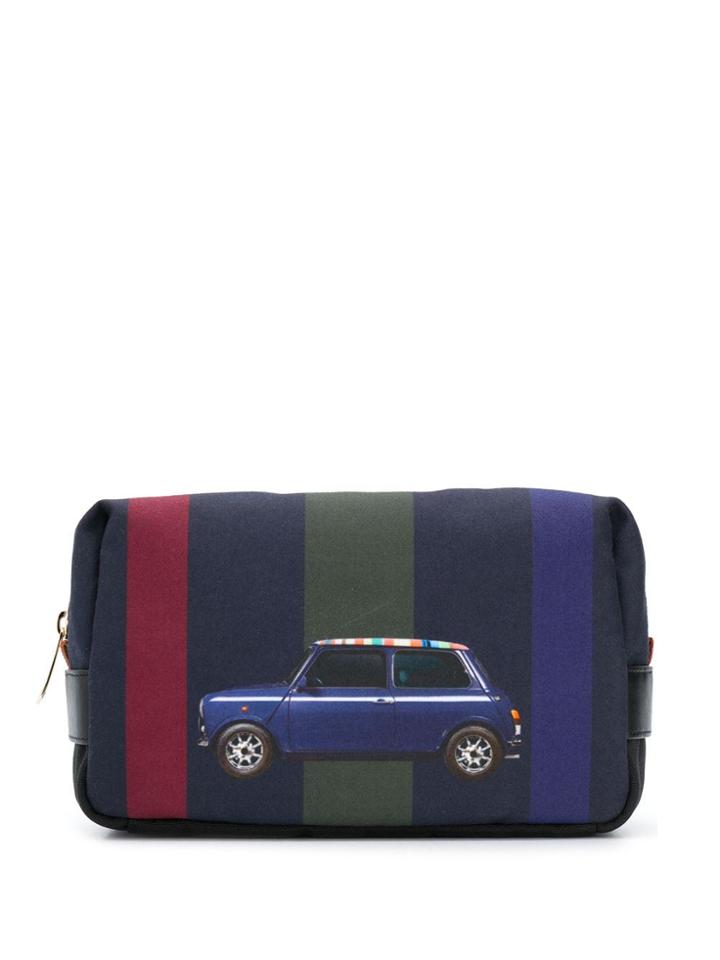 Paul Smith Car Print Wash Bag - Blue