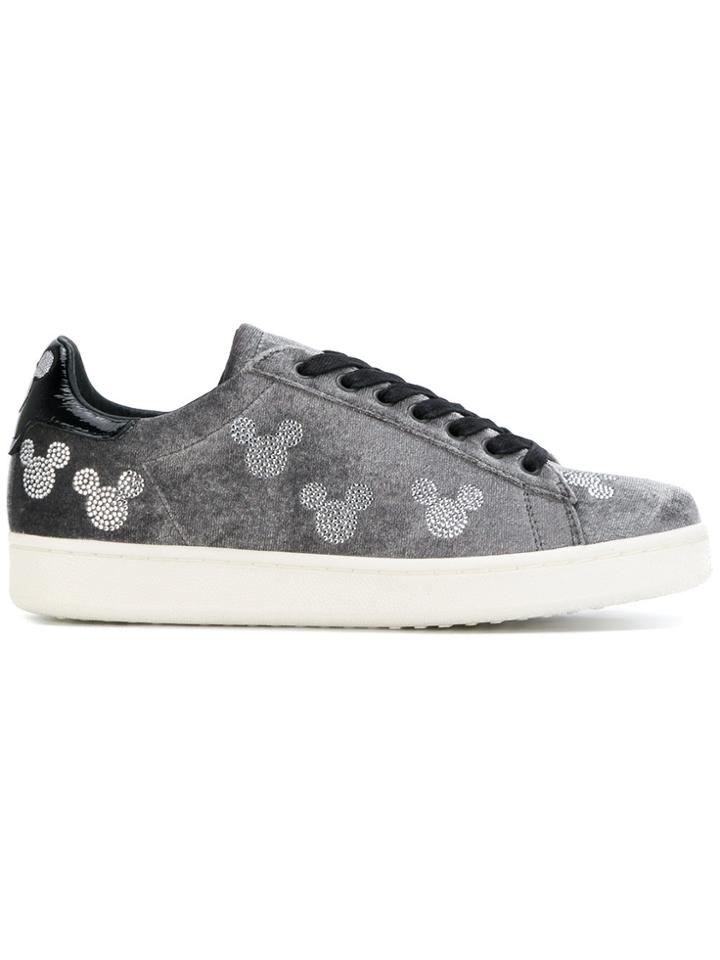 Moa Master Of Arts Mickey Stamp Sneakers - Grey
