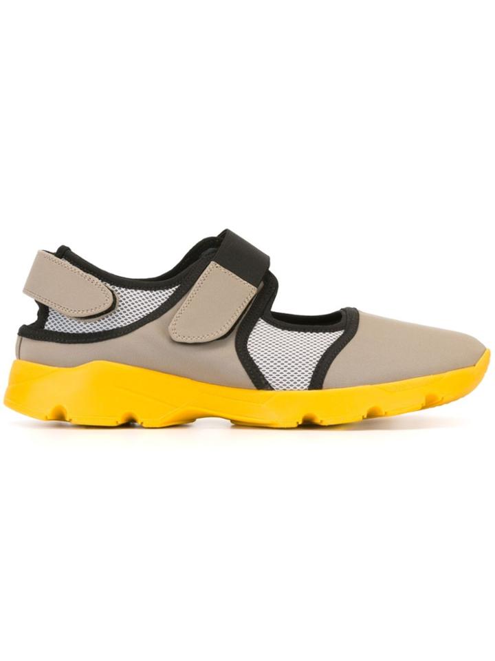 Marni Neoprene Fastening Sneakers - Nude & Neutrals